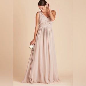 NWT Birdy Grey Dress GRACE CONVERTIBLE DRESS CHIFFON Taupe Small Best Seller